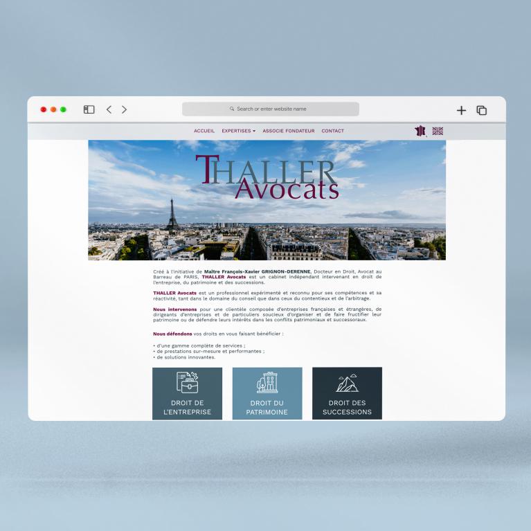 Création site web responsive avocats